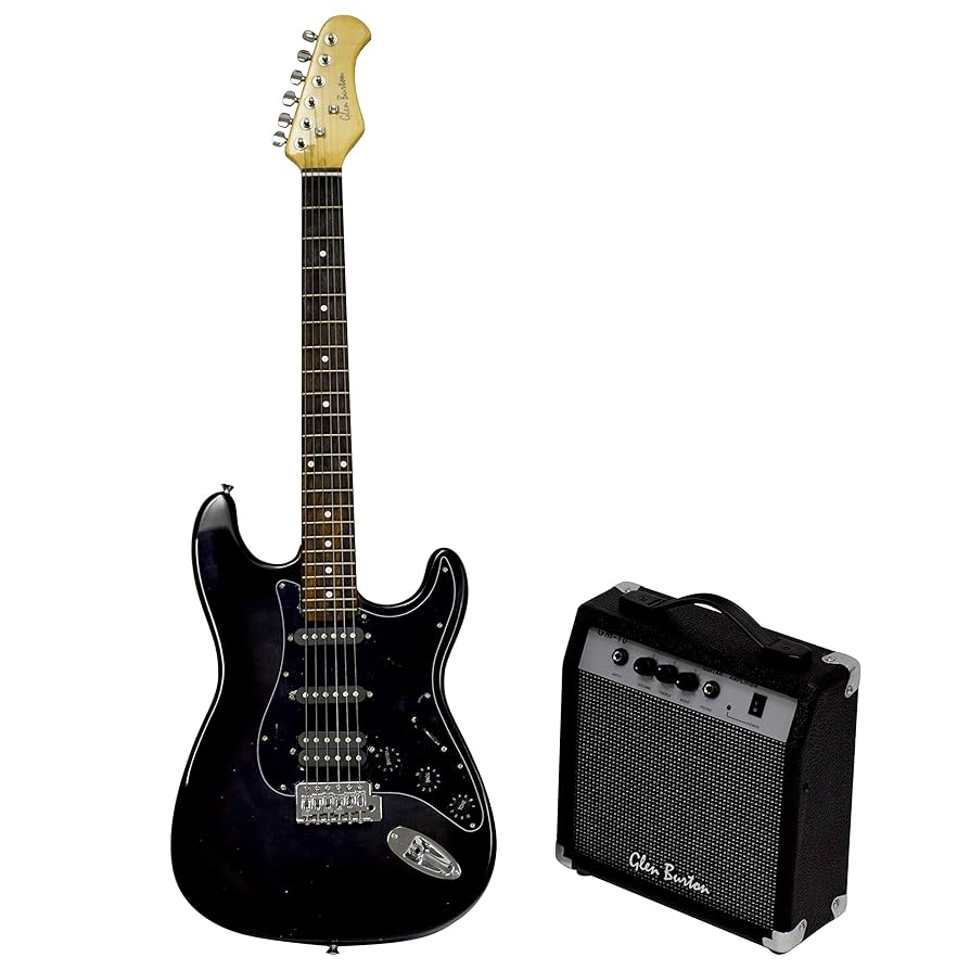 Amazon.com: Glen Burton GE101BCO-BKB Electric Guitar